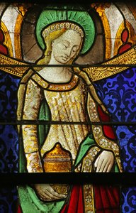 Vindu som viser St Mary Magdalene, detalj av 2921604, 1500-10
